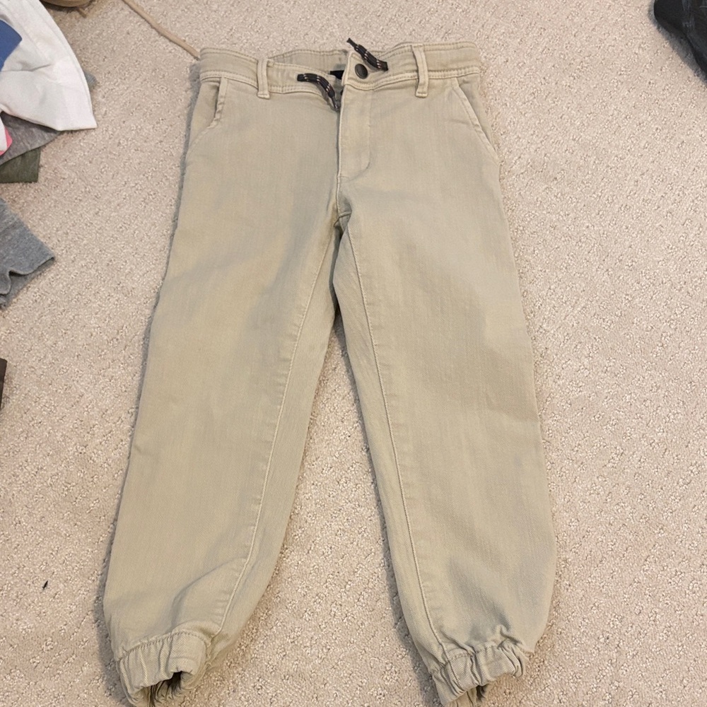 Mayoral Light Beige Pants with Elastic Waist